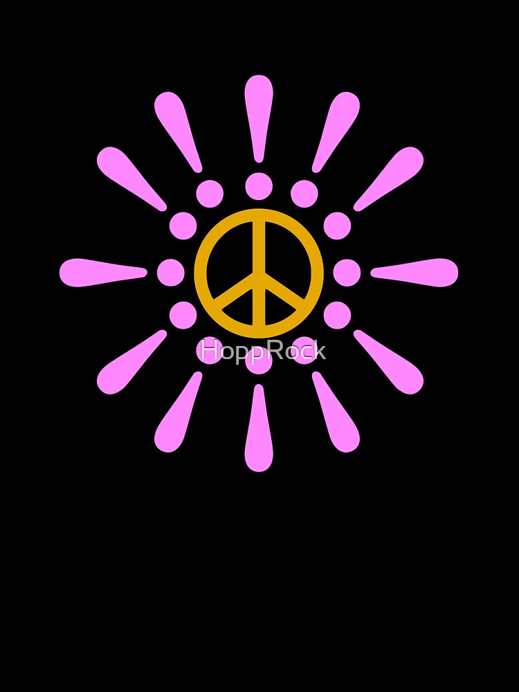 Pink Exclamation Peace Flower by HoppRock