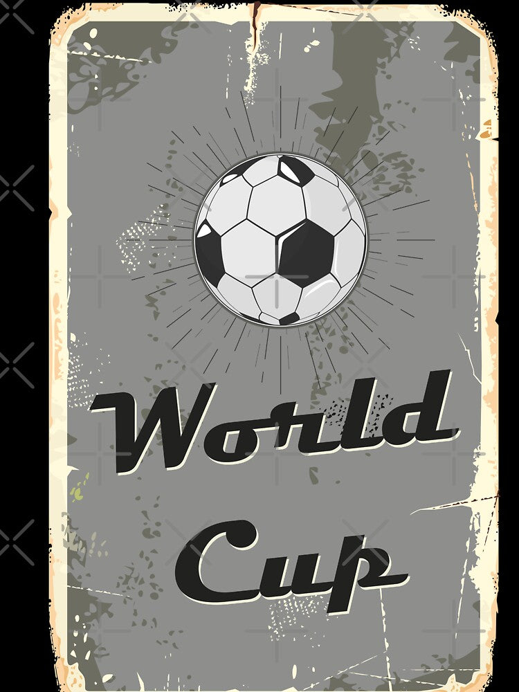 Football World Cup Vintage Distressed Style Poster Art Design by Naumovski