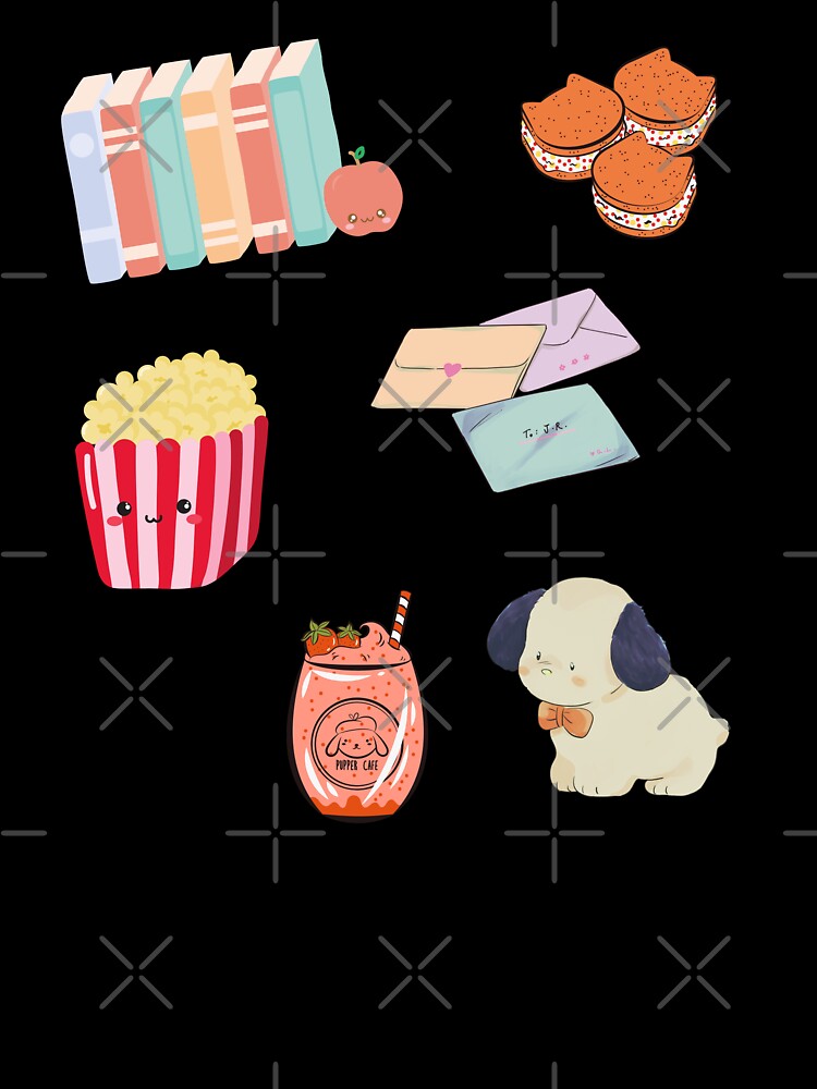 Mix Random Daily Stuff Kawaii Aesthetic Calming | Stationery Letter Drinks Food Pet by katagnesart