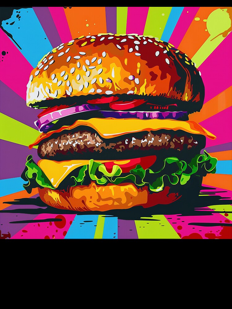 Hamburger Pop Art 5 by AstroRisq