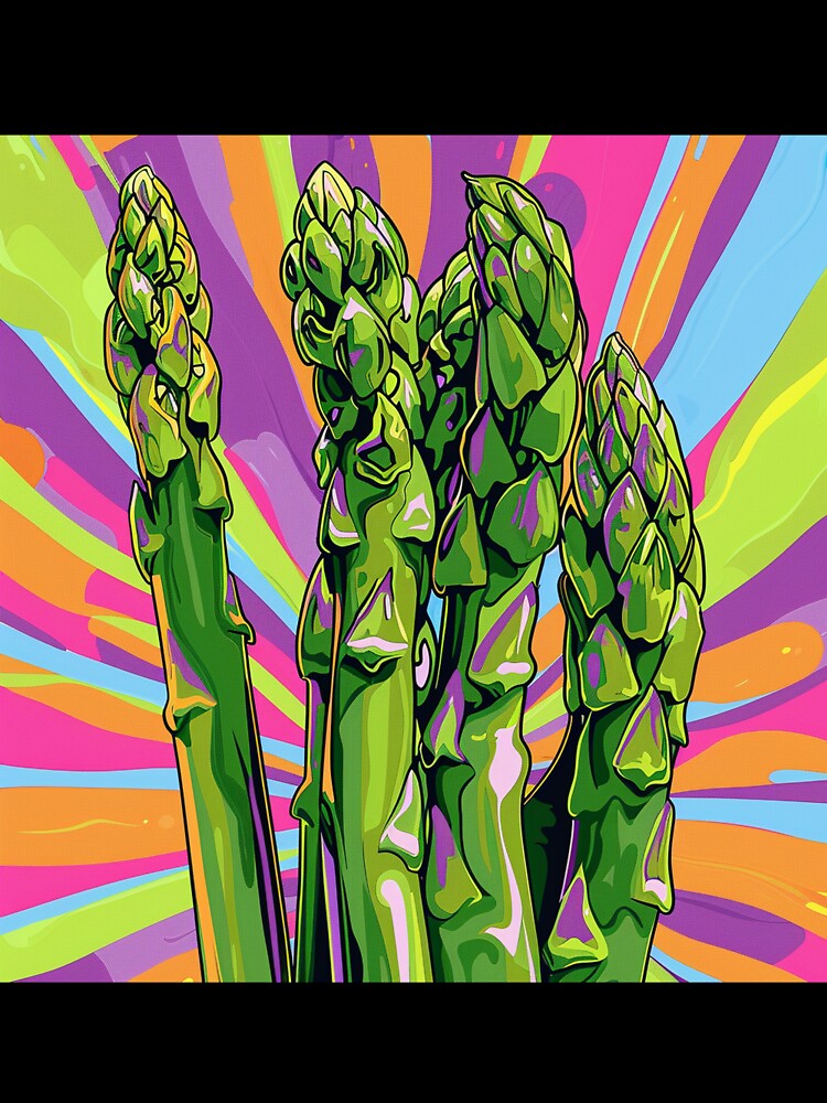 Asparagus Pop Art 4 by AstroRisq