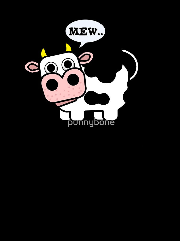 French Cow Cute Animal Pun by punnybone