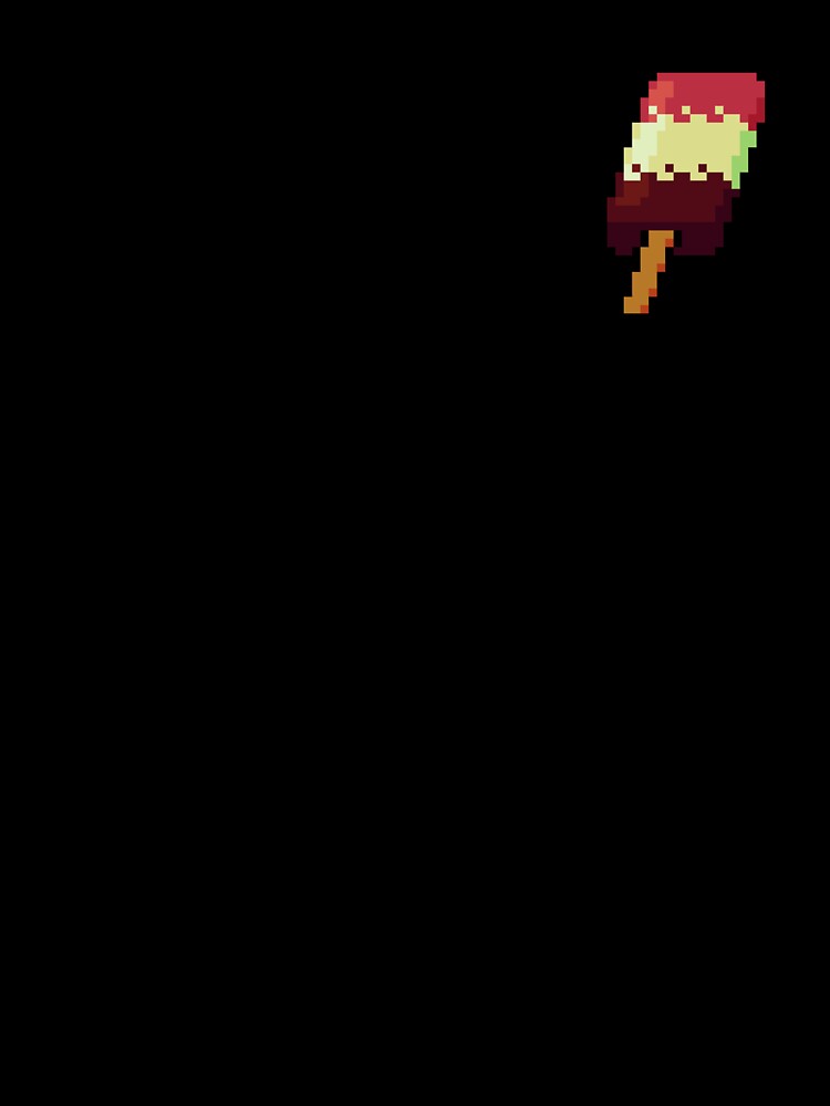 Pixel Neapolitan popsicle - pixel food art by LittleFoodShop