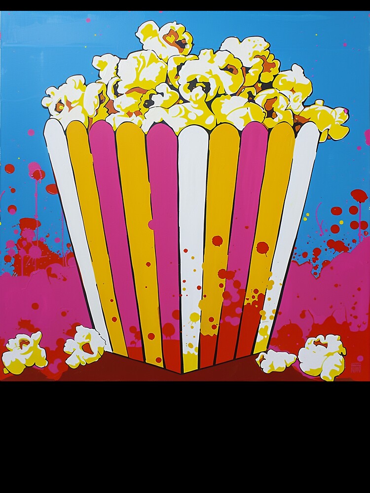 Movie Popcorn Pop Art 6 by AstroRisq