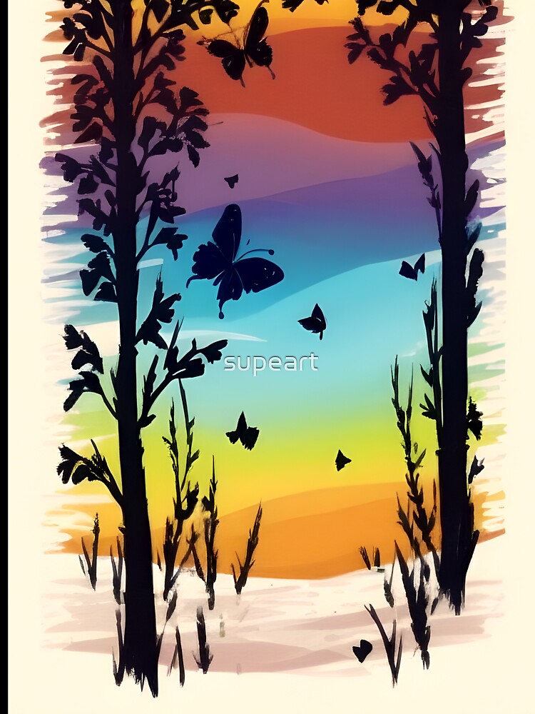Enhance Your Space with Our Beautiful Collection of Minimalist Butterfly Art Prints by supeart