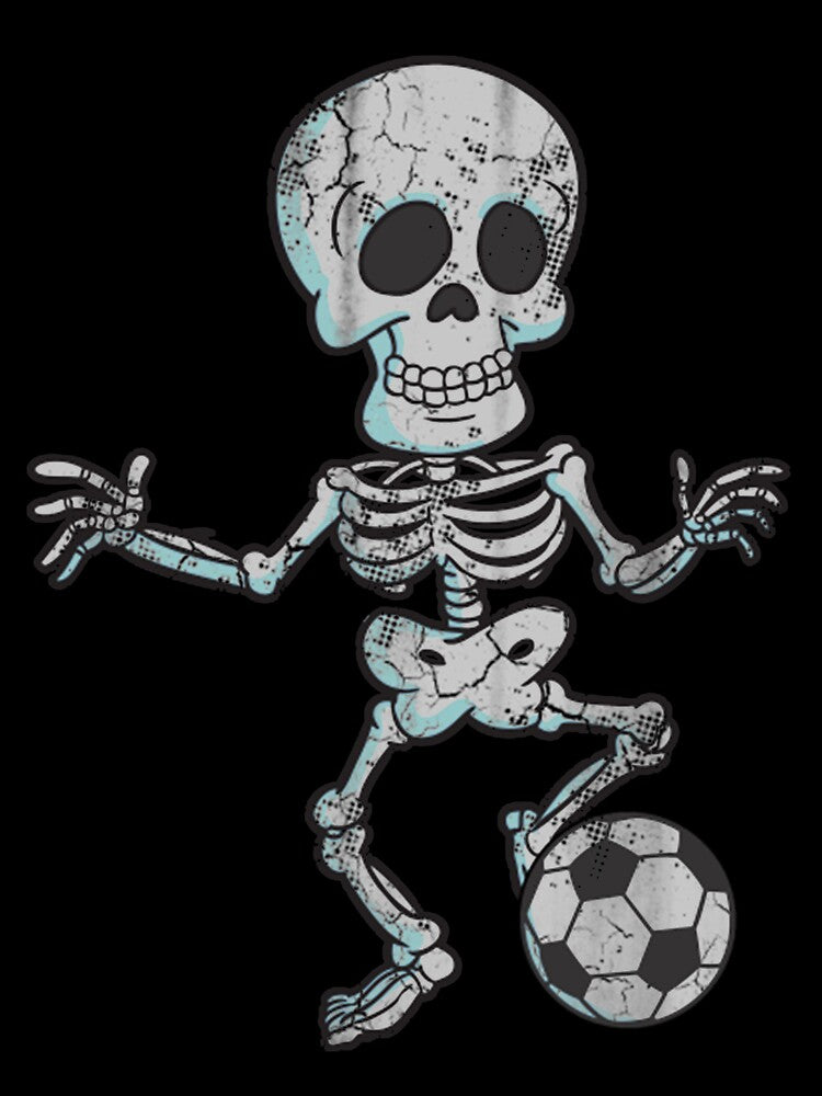 Halloween Soccer Skeleton Sports Humor by IsabellasVintag