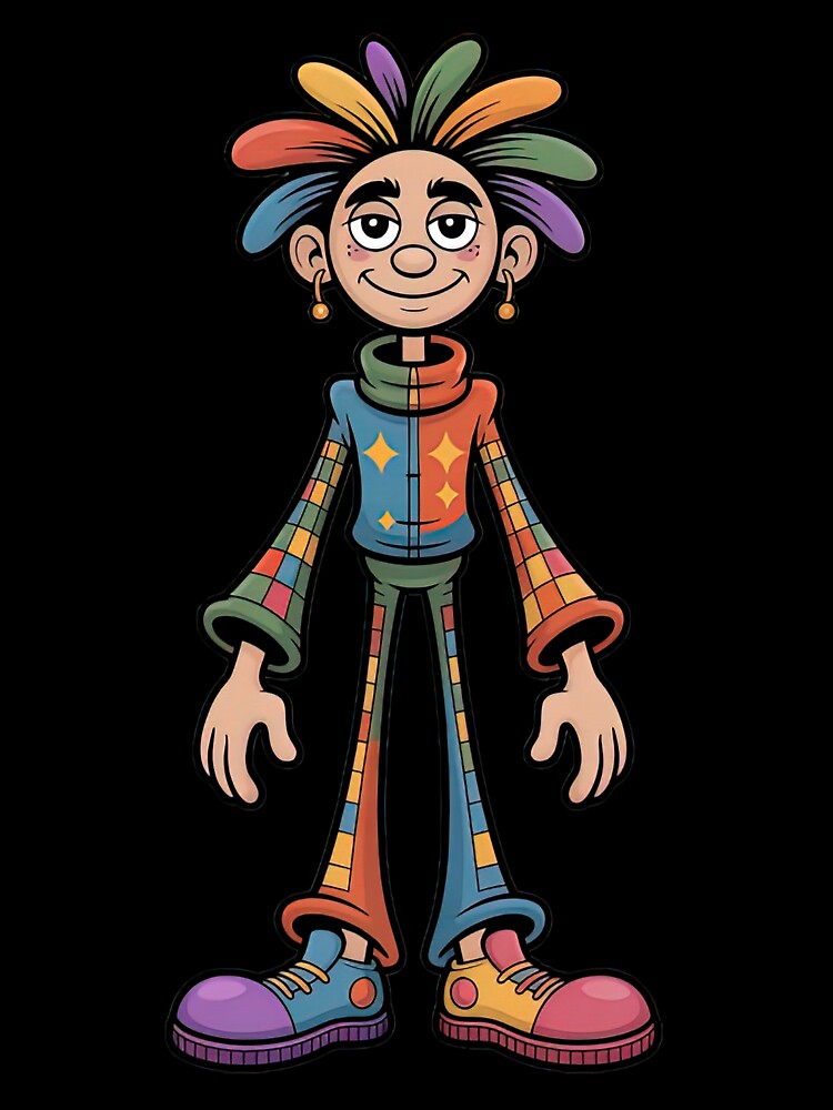 Colorful Madness – Eccentric Cartoon Character 4 by geolobardumb