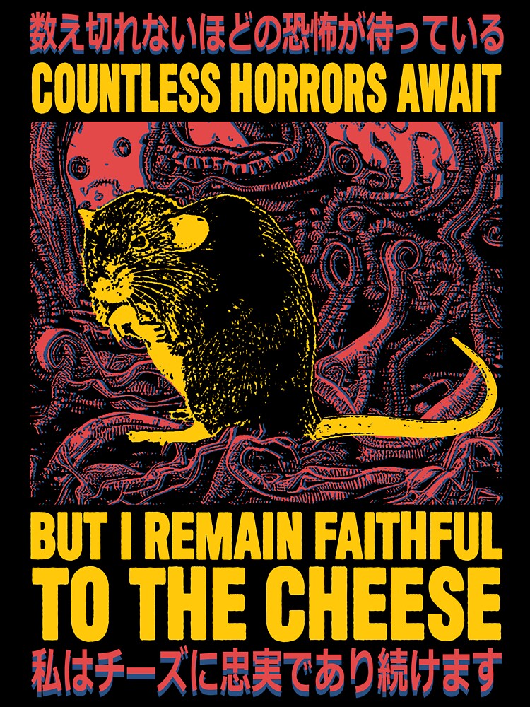 Faithful to the Cheese Japanese Horror Rat by VintageMedatsu