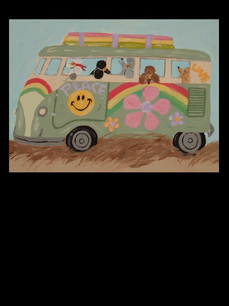 Poodles in Hippie Van by Squirreldumplings