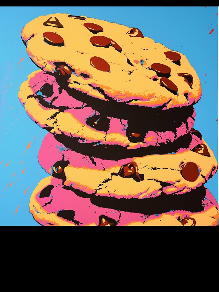 Chocolate Chip Cookies Pop Art 8 by AstroRisq