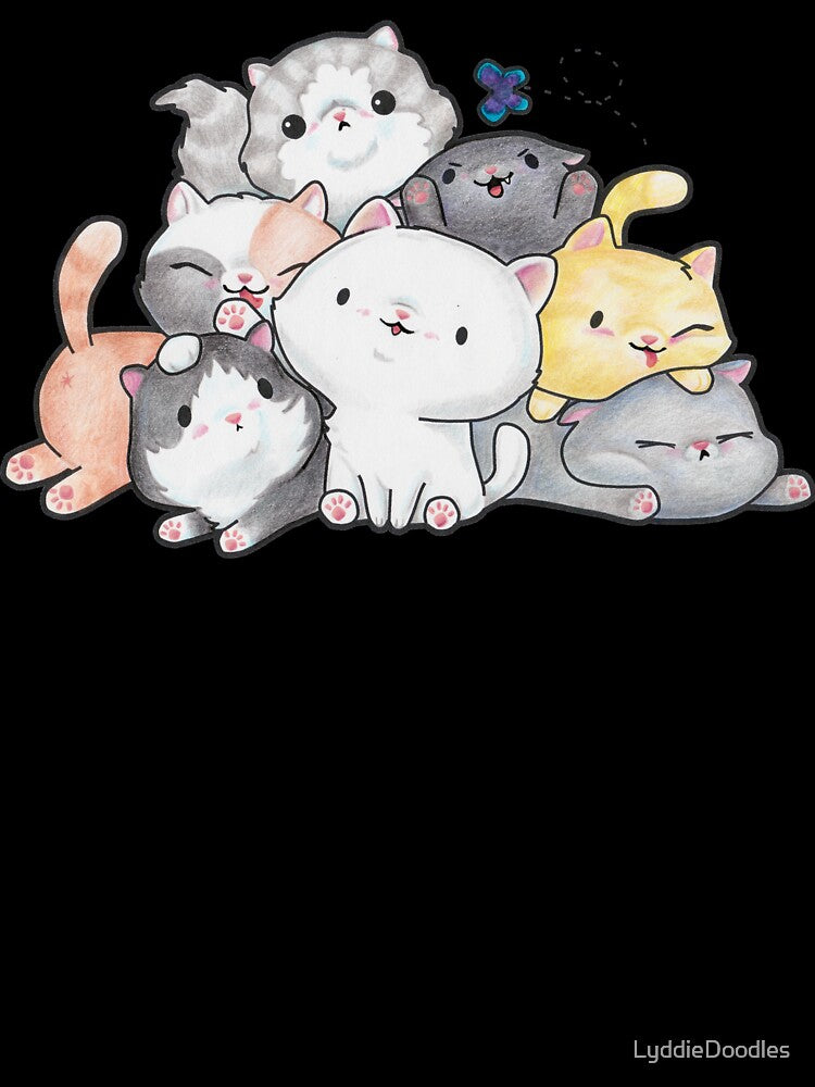 Pile of Kittehs by LyddieDoodles