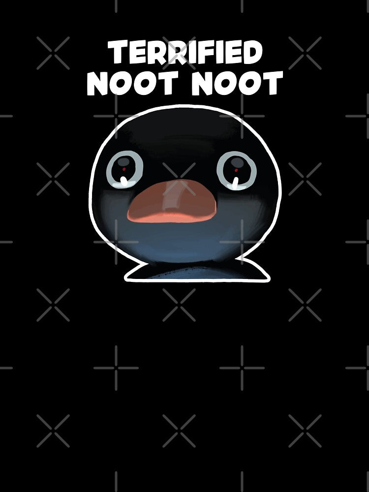 Terrified Noot Noot Pingu Meme (Light Blue BG) by FilipeFerreira