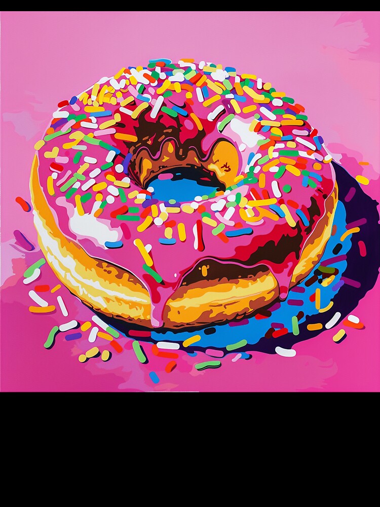 Iced Donut Pop Art 20 by AstroRisq