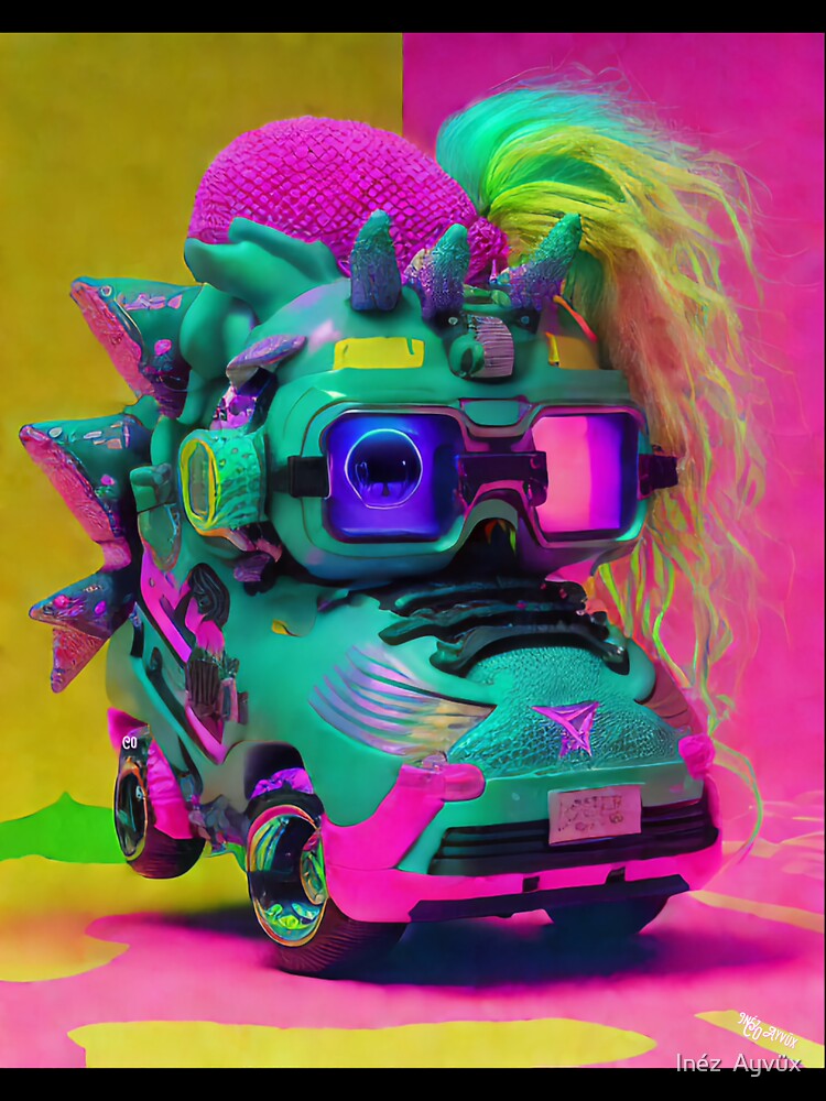 Kawaii Neon Kicks Surrealist Collage by Inéz  Ayvüx