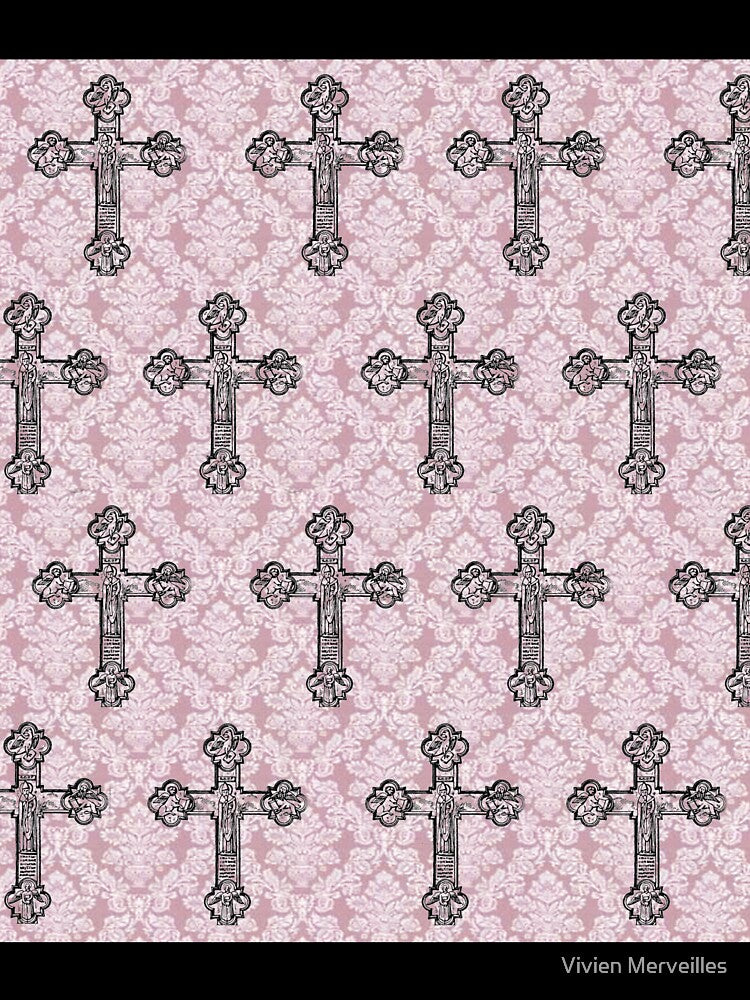 pink crosses on repeat by Vivien Merveilles