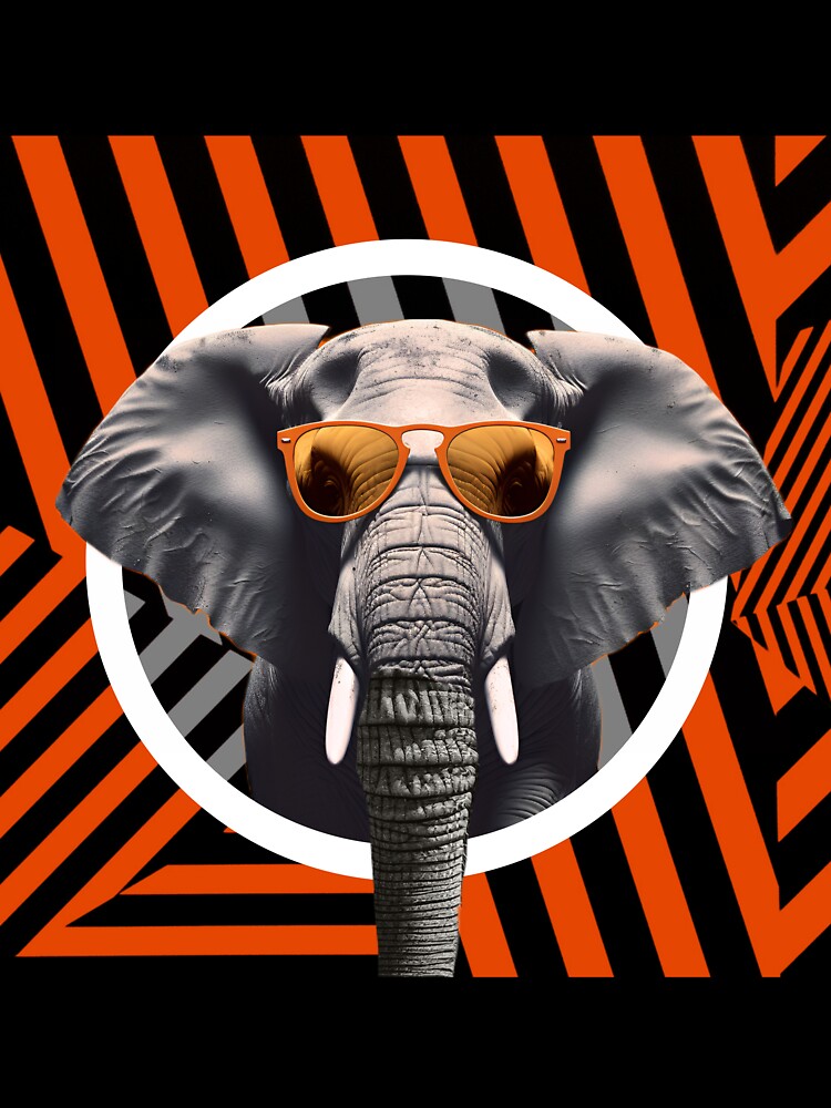 Pop Art cool Elephant design by Wiidoo