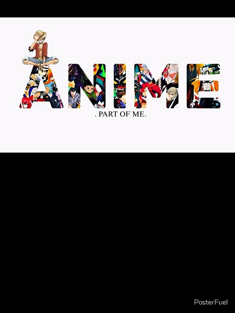 Anime Is Part of Me – Emotional Otaku Quote Aesthetic Design by PosterFuel