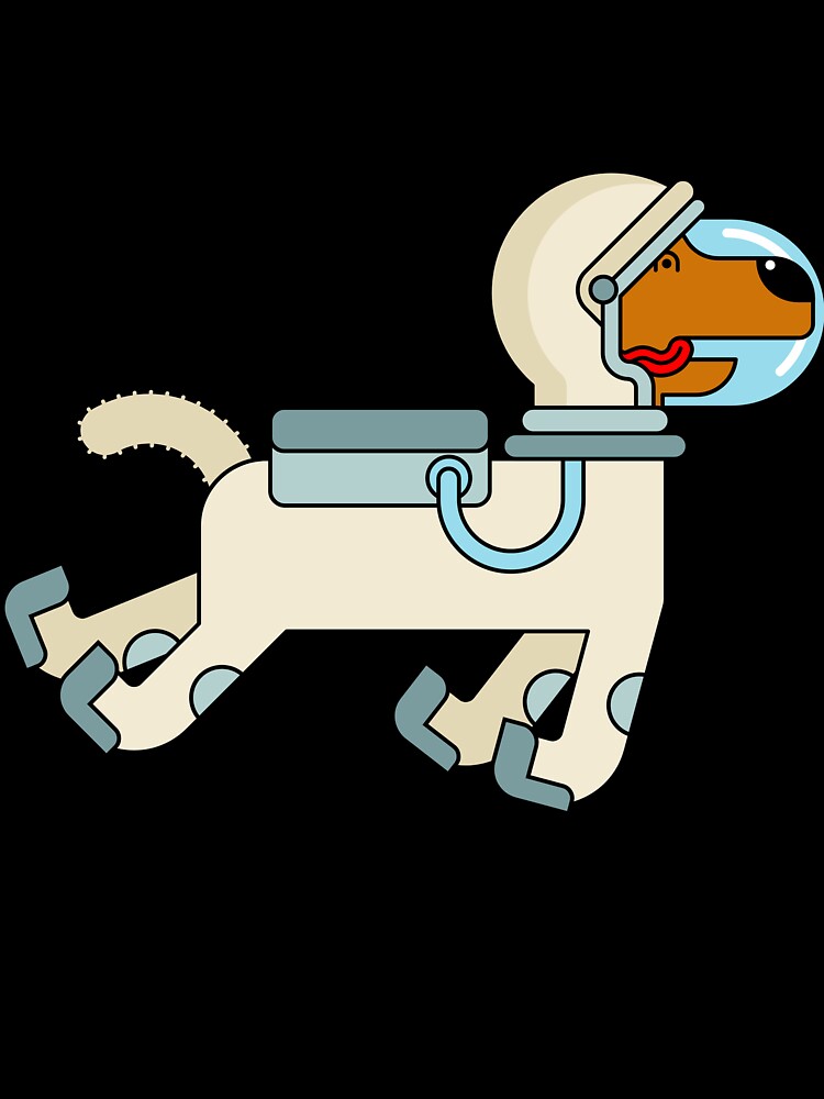 Laika, first space dog cute design vintage space by Designandlove