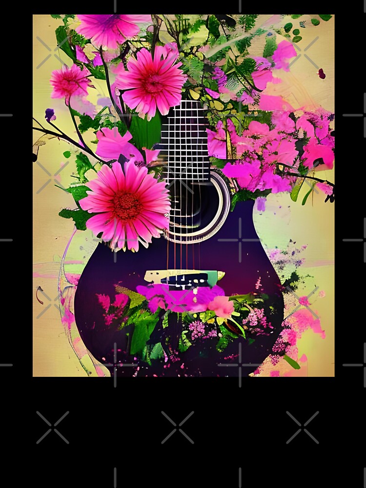 Nature Guitar with Flower by gramizzia