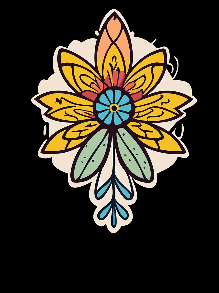 emian Flower T-Shirts – Stylish & Artistic Boho Tees for Women & Men by MintCreativeSH