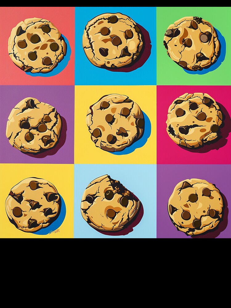 Chocolate Chip Cookies Pop Art 1 by AstroRisq