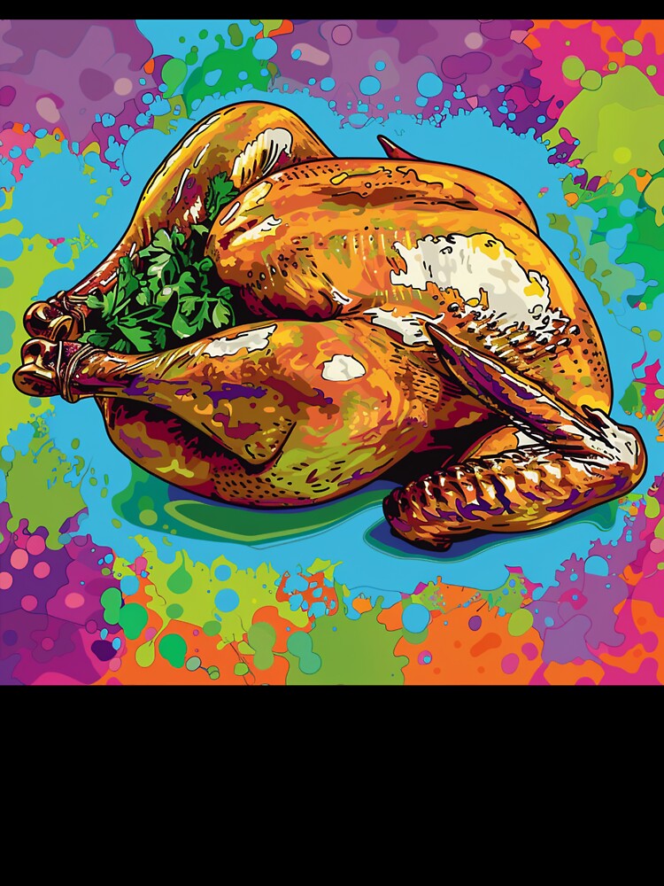 Roast Chicken Pop Art 2 by AstroRisq