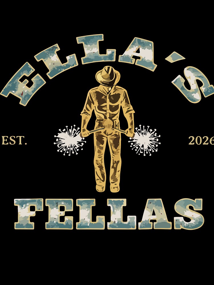 Ellas Fellas Vintage Matching Squad 2026 Party Design by kiralynstration
