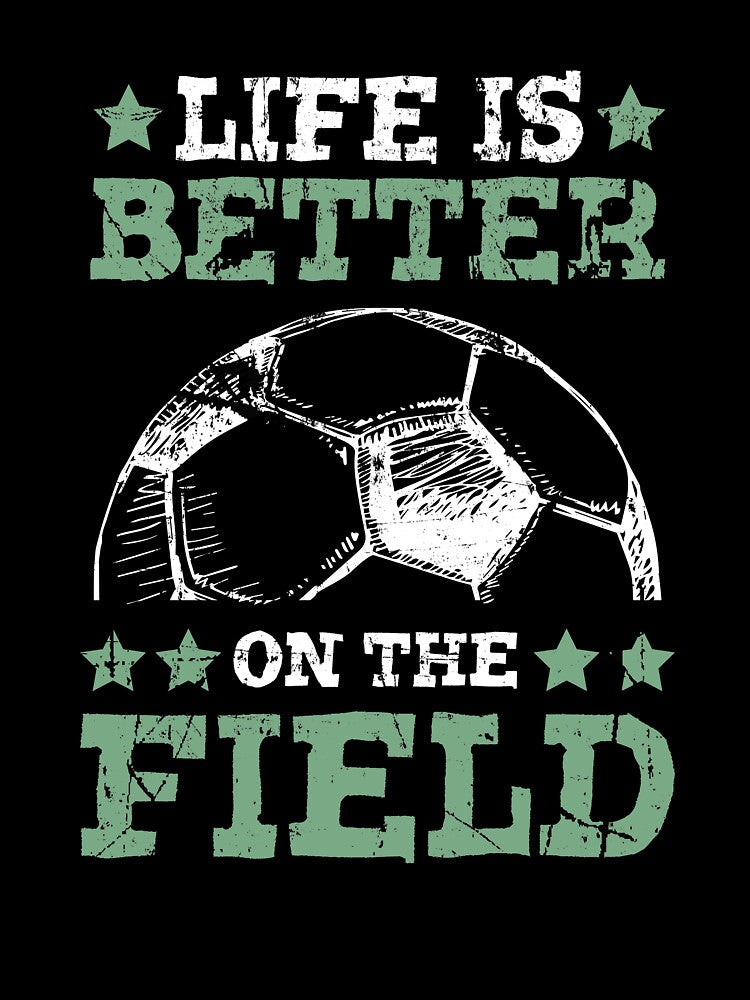 Funny Gifts For Soccer Players Girls and Designns On The Field by CrookedCreek