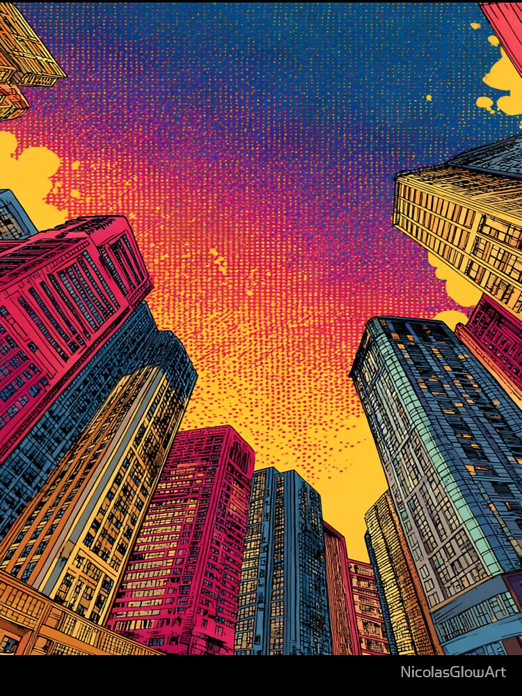 Pop Art Style Architecture by NicolasGlowArt