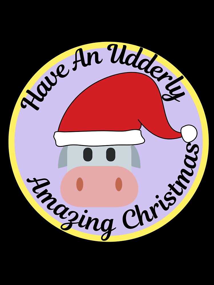 Cute and Funny Christmas Cow Pun by DylanJones1