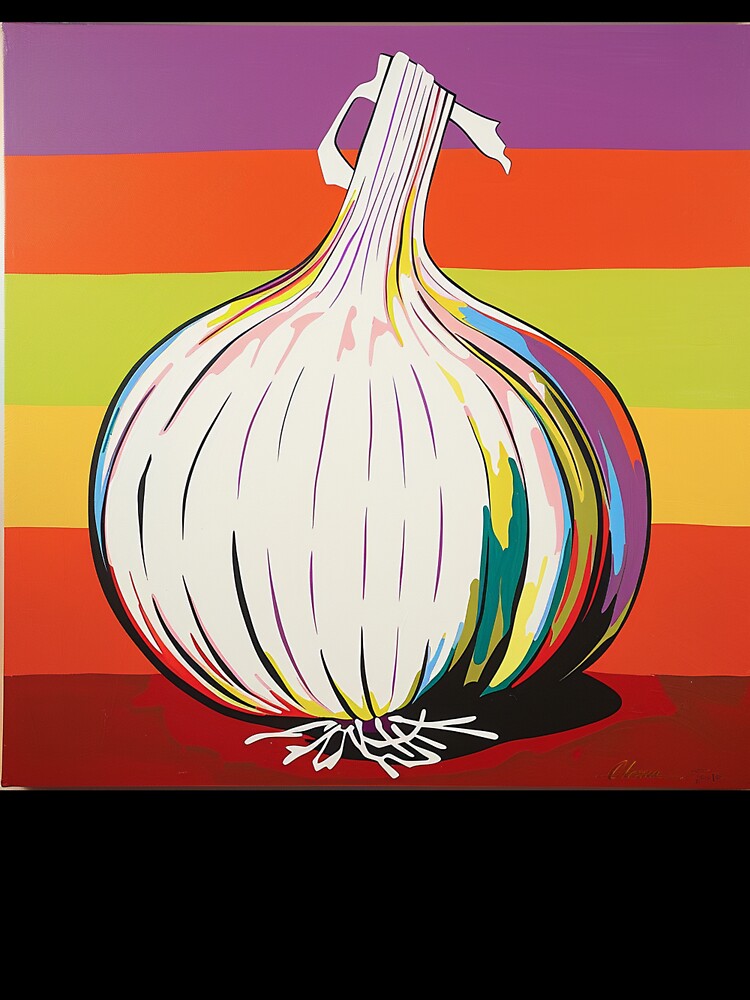 White Onion Pop Art 4 by AstroRisq