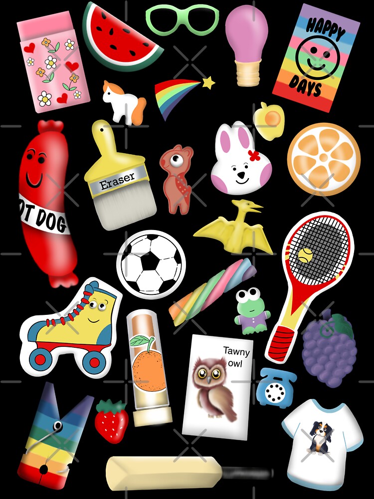80’s eraser collection by Manxcraft
