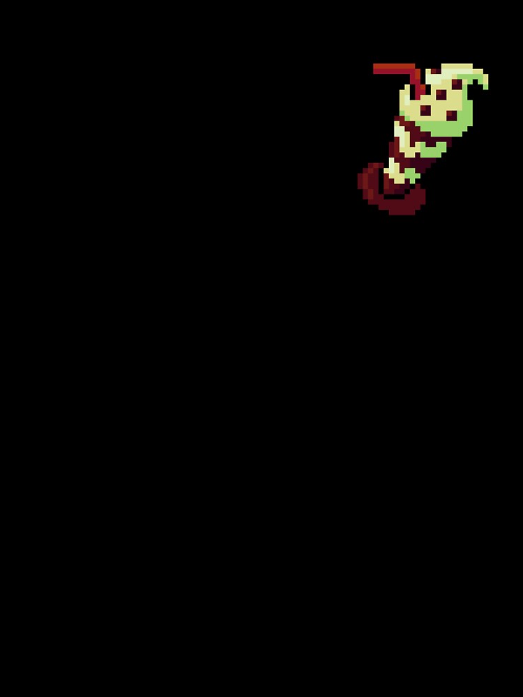 Pixel Chocolate Milkshake - pixel food art by LittleFoodShop
