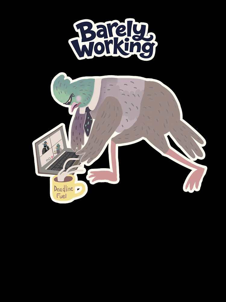 Barely Working Office Pigeon by FaliushART