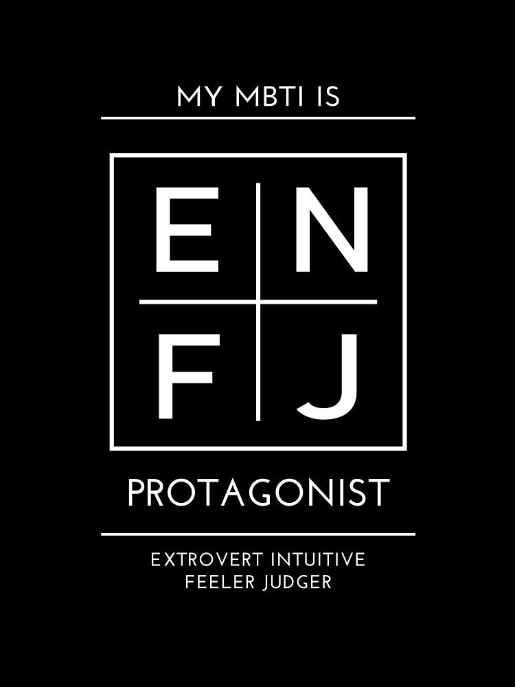 My MBTI Is Protagonist - ENFJ by Typography & Streetwear