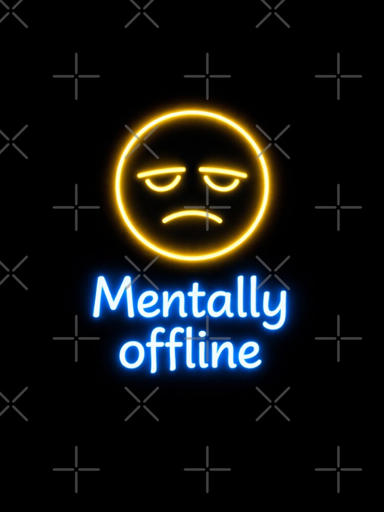 Mental disconnection: minimalist neon design by Bittor18