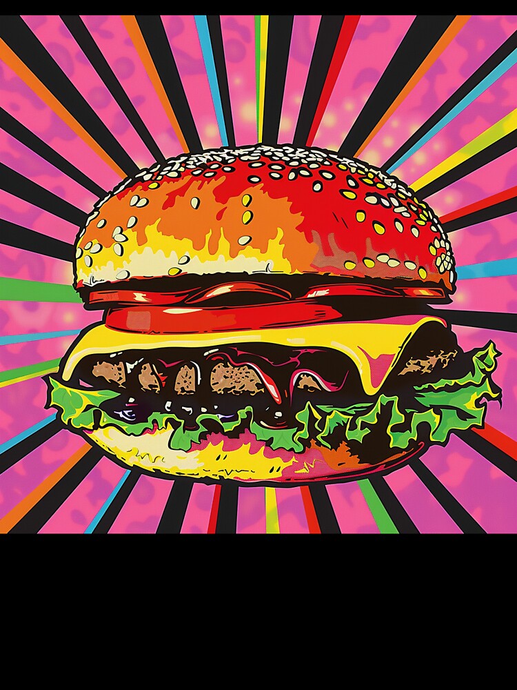 Hamburger Pop Art 8 by AstroRisq
