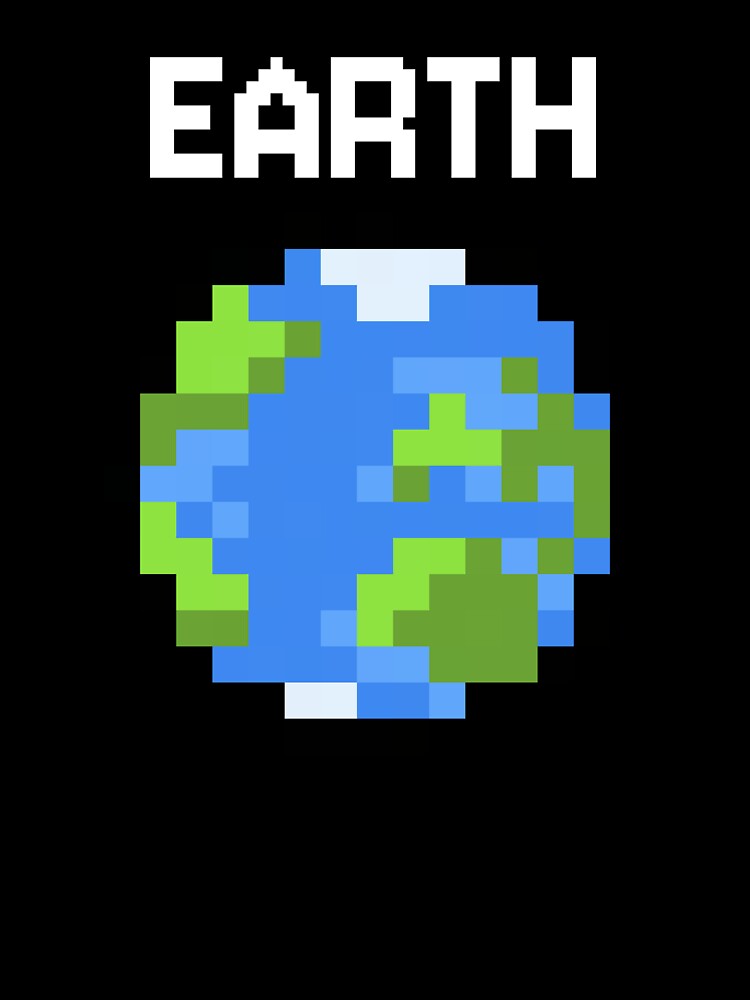 Pixel Art Earth by E-engineering