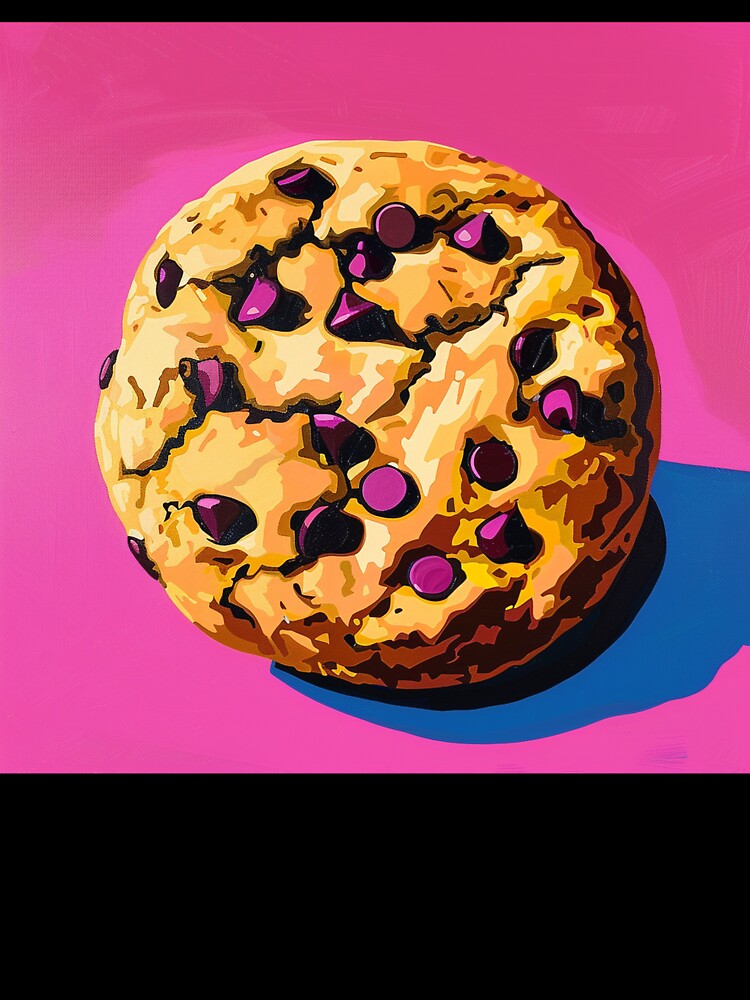 Chocolate Chip Cookie Pop Art 1 by AstroRisq