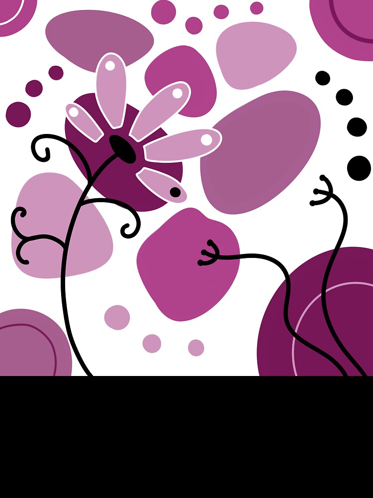 Purple Whimsical Boho Design by Sartoris Art