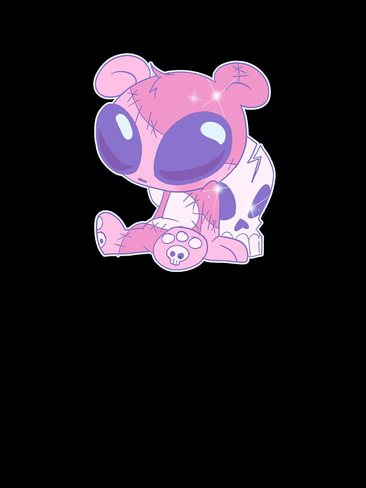 Skull Bear (pink) by gross-girl99