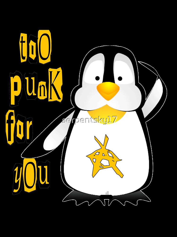 Too Punk For You Penguin by SerpentSkyArts