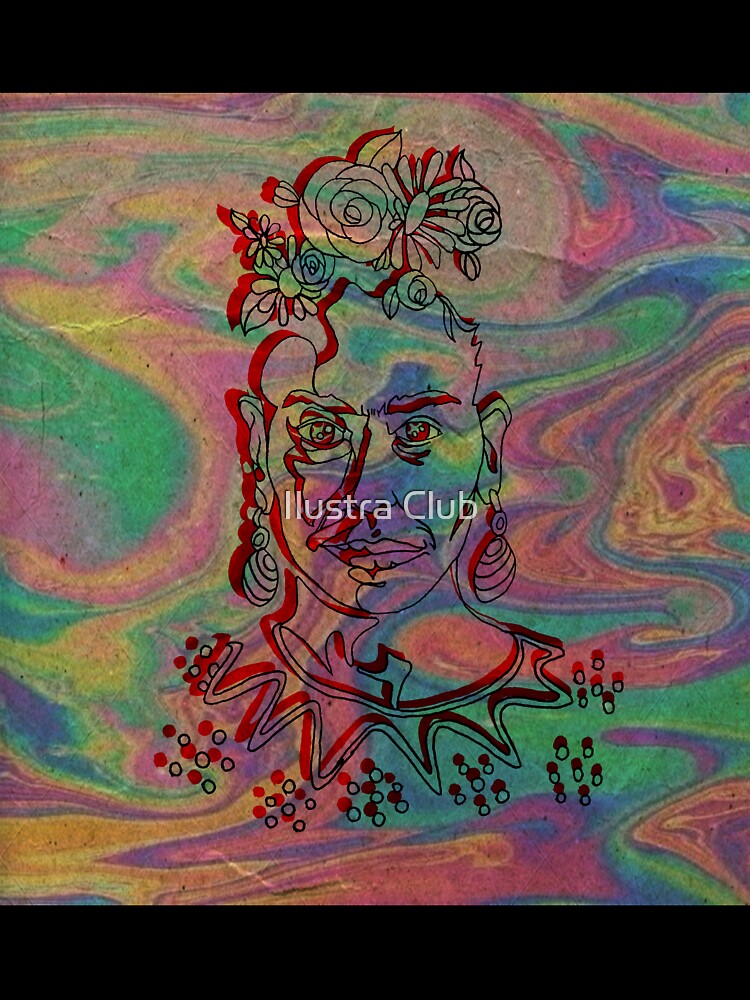 kahlo psychedelic art by Ilustra Club