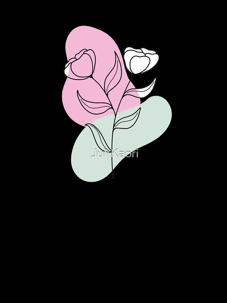 Minimalist poppy flower by JuhKaori