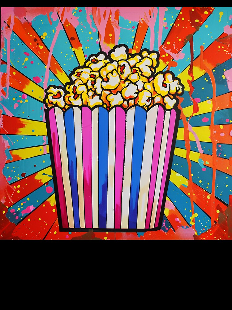 Movie Popcorn Pop Art 7 by AstroRisq