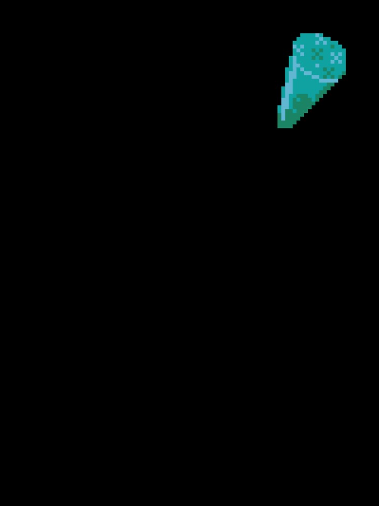 Pixel Blueberry Two Ball Screwball popsicle - pixel food art by LittleFoodShop