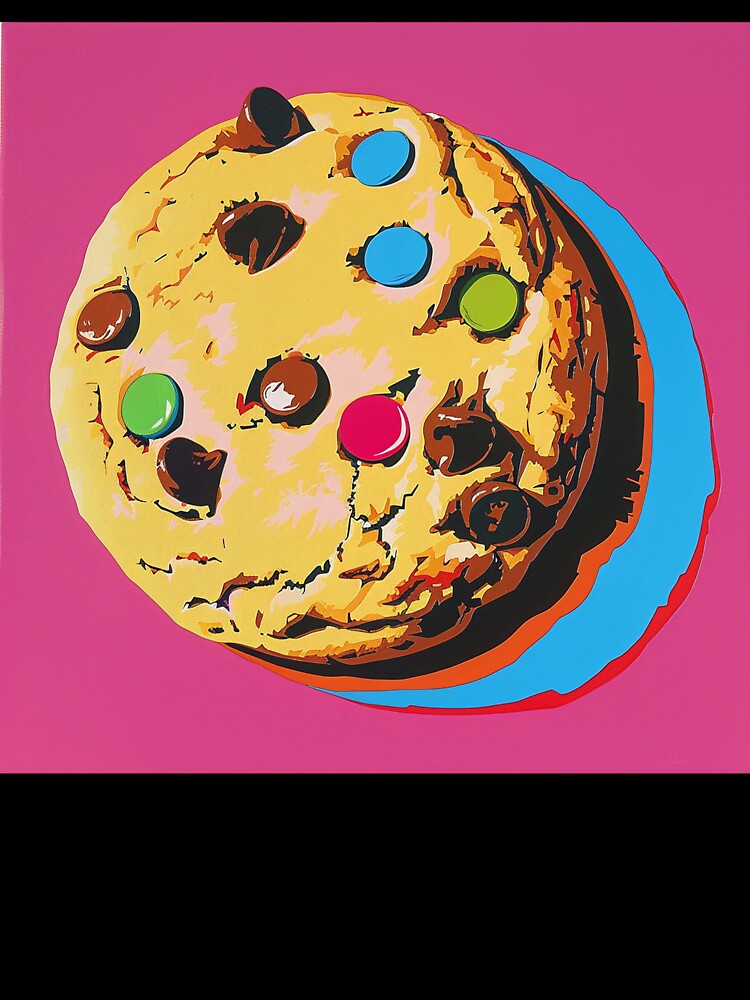 Chocolate Chip Cookie Pop Art 4 by AstroRisq
