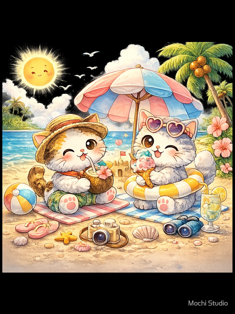 Mochi & Lumi – Tropical Beach Time by Mochi Studio