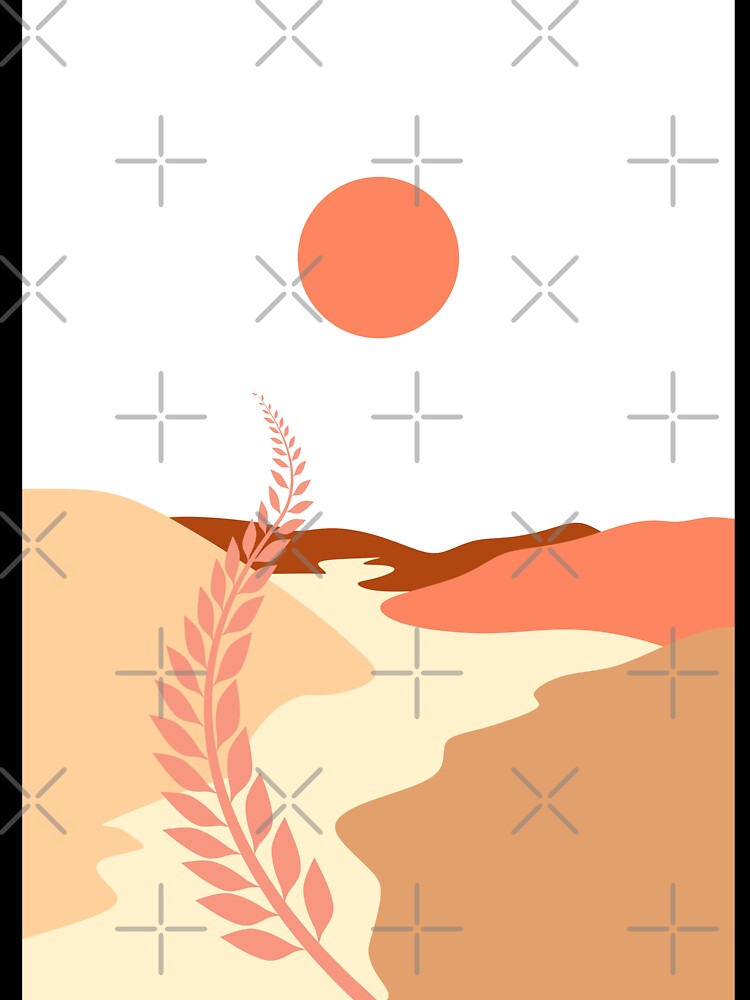 Boho landscape print by ArtInRhythm