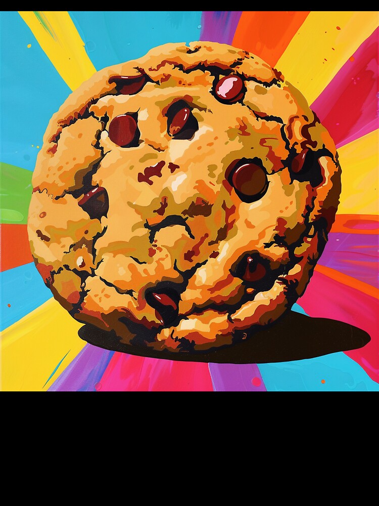 Chocolate Chip Cookie Pop Art 3 by AstroRisq